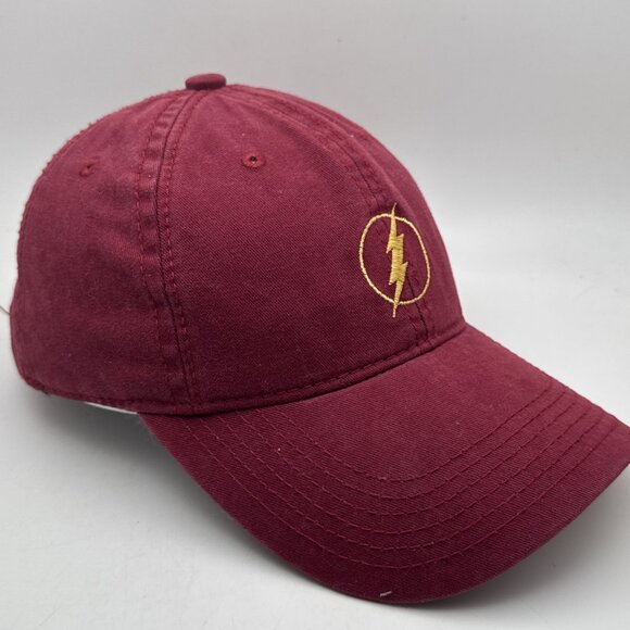 DC Injustice 2 Baseball Cap Flash Logo Hat Adjustable Red Yellow Superhero - Picture 2 of 5